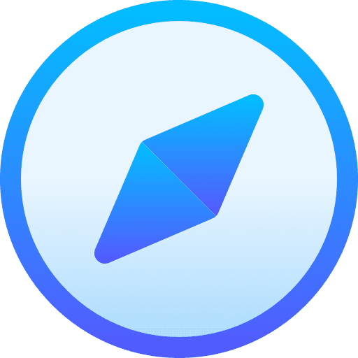 Compass maps and location explore interface icon