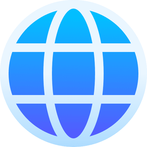 Internet ui world grid globe icon
