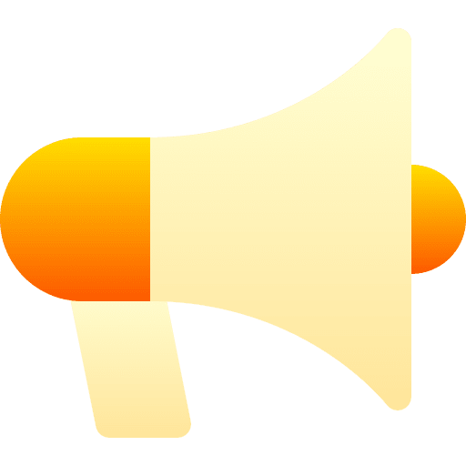 Megaphone protest shout marketing icon