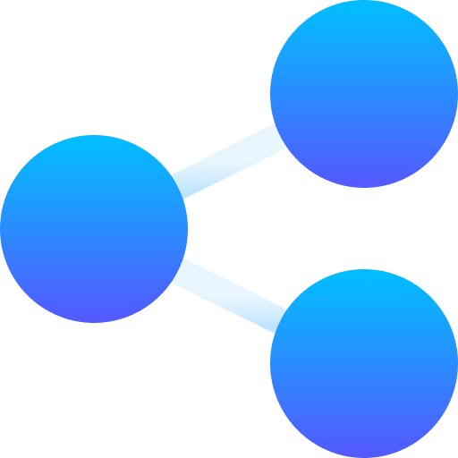 Share connector multimedia social network icon