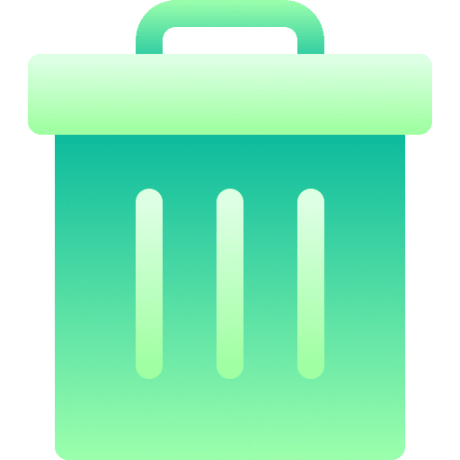Trash bin rubbish bin ui garbage can icon