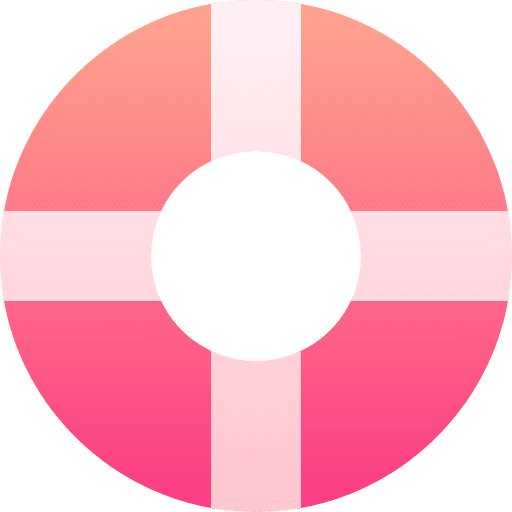 Lifesaver lifebuoy floating lifeguard icon