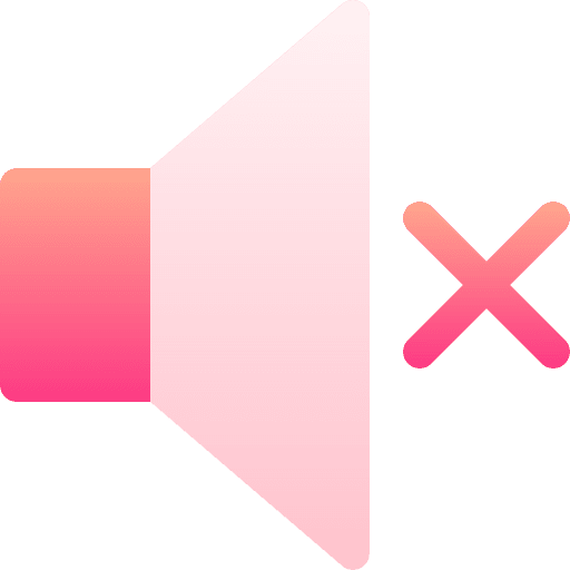 Mute button sound volume icon