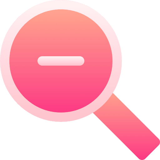Zoom out loupe detective ui icon