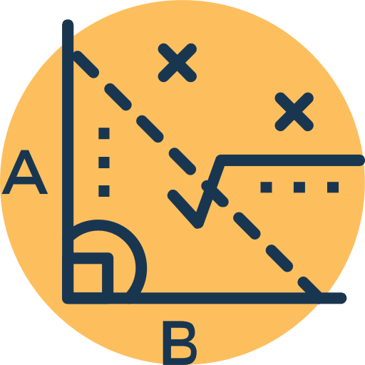 Math triangle maths math icon