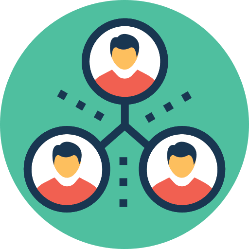 Network sociology network community icon