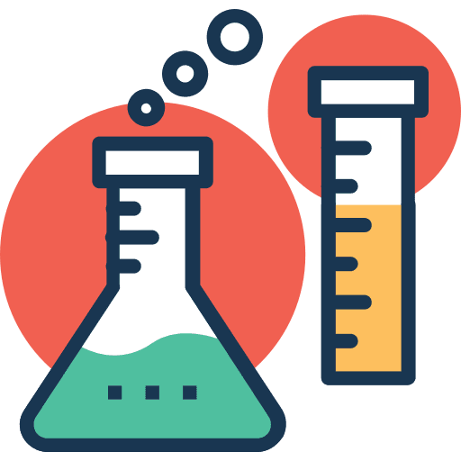Sample tube testing test tube medical icon