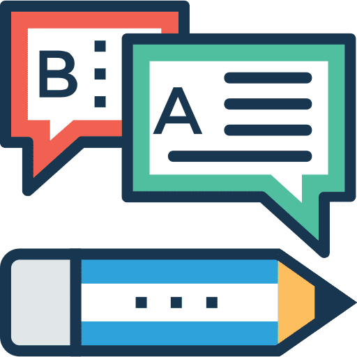 Message communications chatting pencil icon