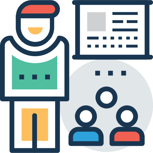 Teacher classroom school education icon