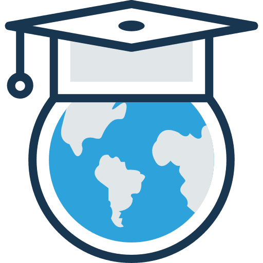 International education international mortarboard icon