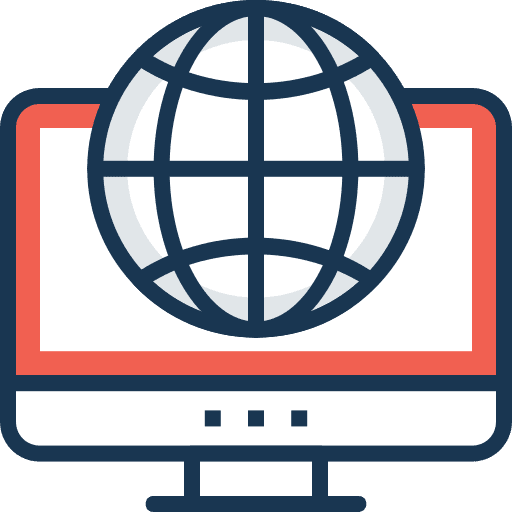 Internet web portal internet connection icon