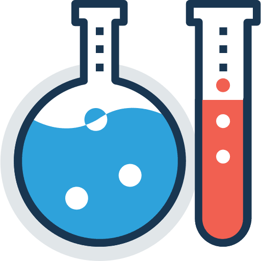 Flasks test tube chemical flasks icon