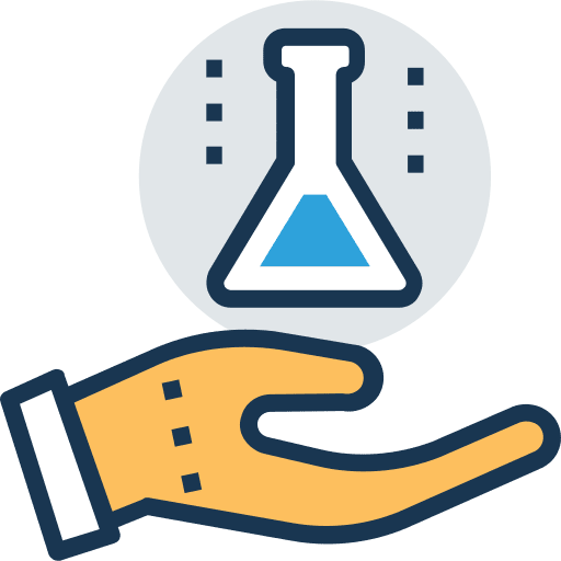 Lab healthcare and medical science laboratory icon