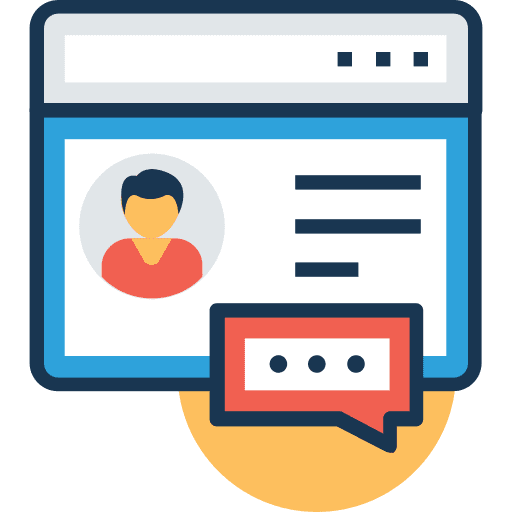 Lecture screen education video icon