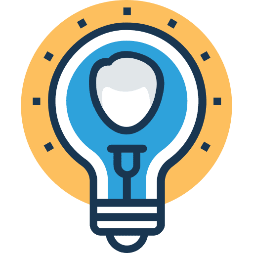 Light bulb idea technology light bulb icon