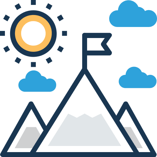 Mission goal business and finance achievement icon