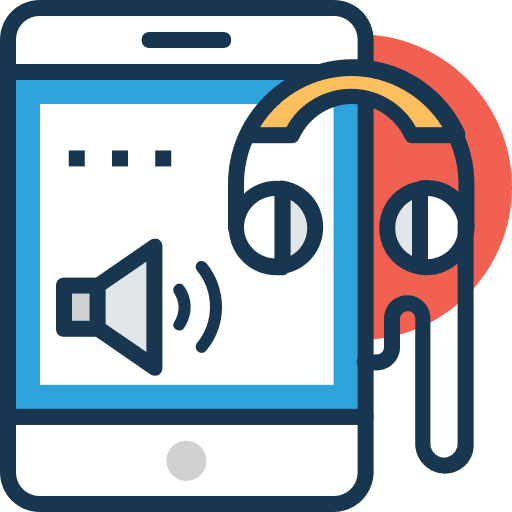 Media globe mobile phone mobile icon