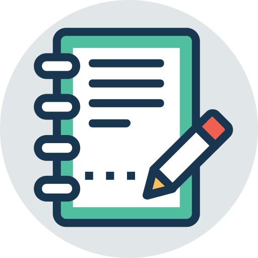 Notebook address book bookmark education icon