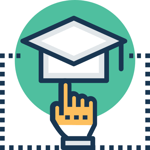 Online e learning video presentation lesson icon