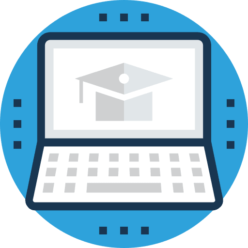 Online education computer online education online learning icon