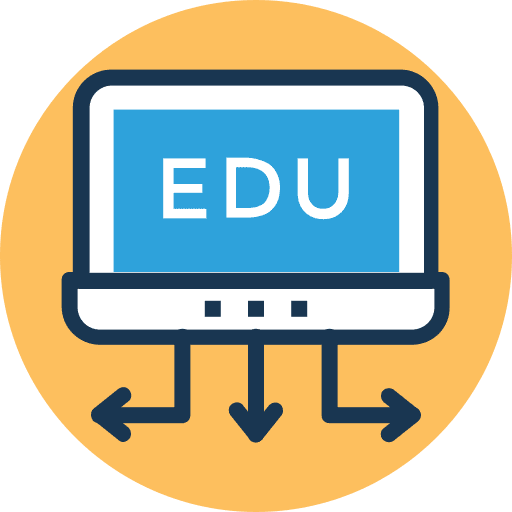 Online education online learning computer screen icon