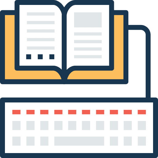 Reading reading online learning monitor icon