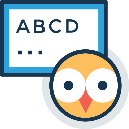 Owl animals education bird icon