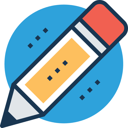 Pencil tools and utensils edit writing icon