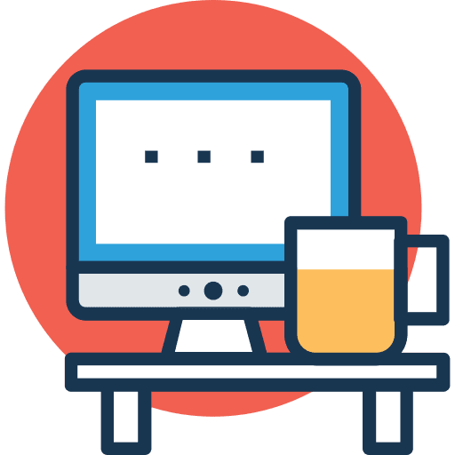 Workspace professional computer profession icon