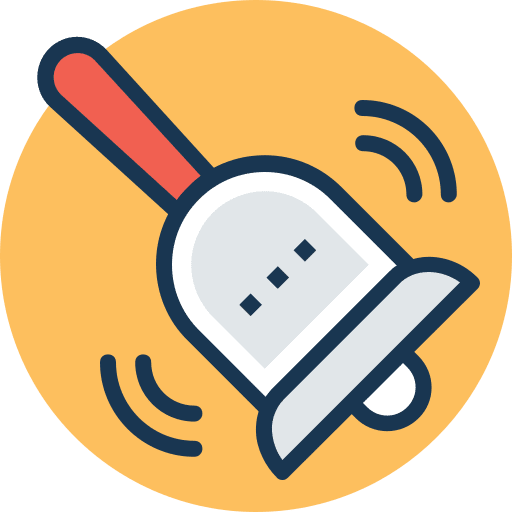 Bell musical instrument music alert icon