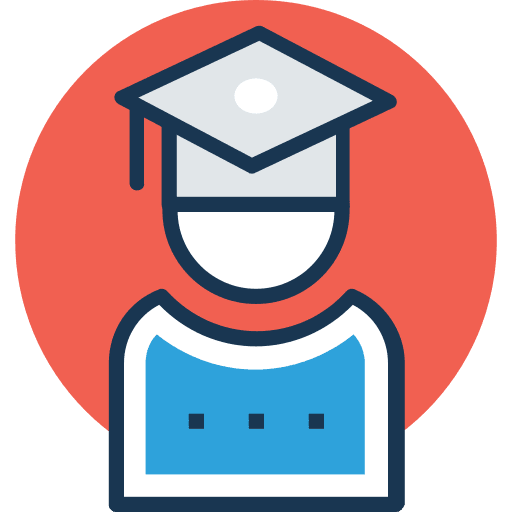 Student library studying reading icon