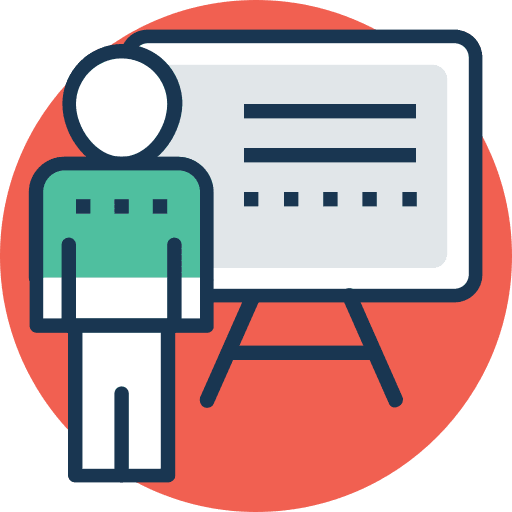 Teacher teacher business student icon