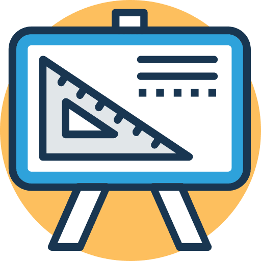 Whiteboard technical tools board icon