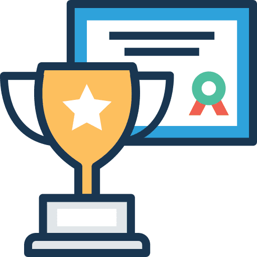 Trophy winner sports and competition champion icon