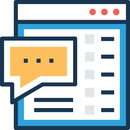 Conversation multimedia web communications icon