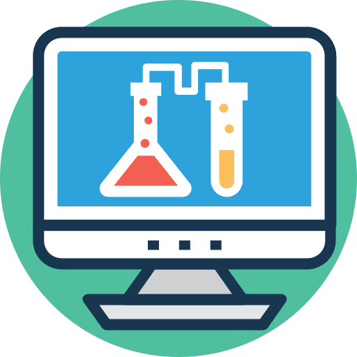 Lab science chemistry laboratory icon