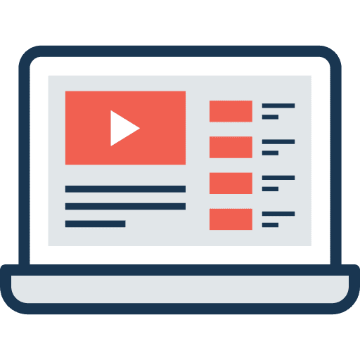 Streaming electronic technology computing icon