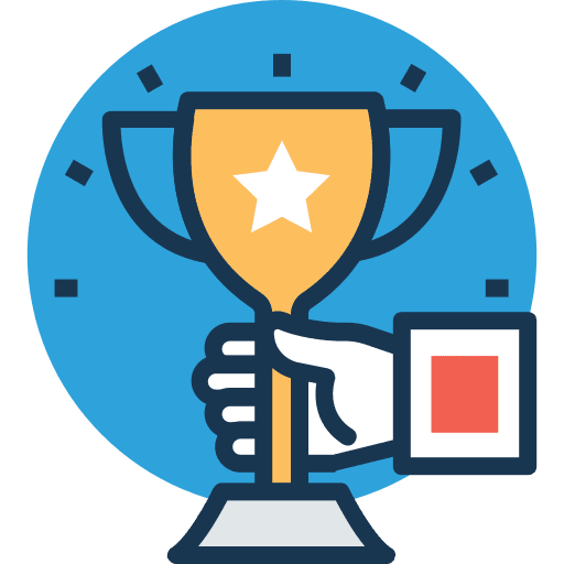 Winner champion cup trophy icon