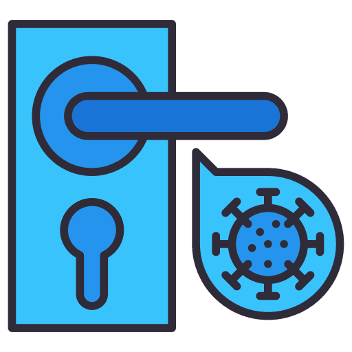 Door knob healthcare and medical infection door knob icon Door knob healthcare and medical infection door knob icon