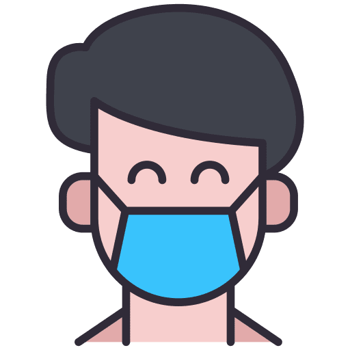 Face mask surgical mask healthcare and medical face icon