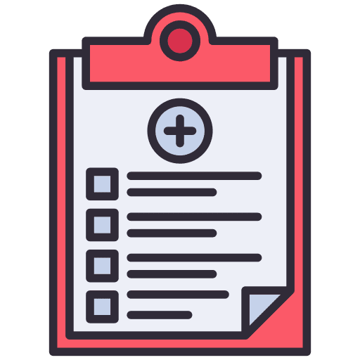 Health report clinic health patient icon