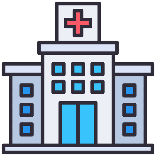 Hospital building healthcare urban icon Hospital building healthcare urban icon