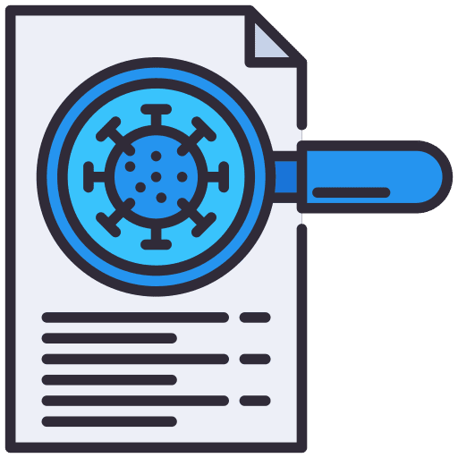 Research virus research bacteria icon Research virus research bacteria icon