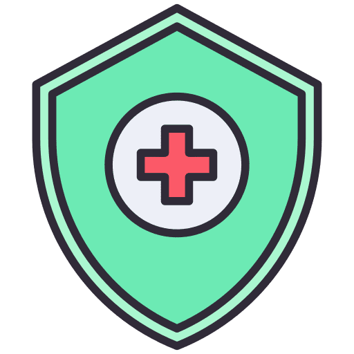 Shield insurance healthcare medical icon Shield insurance healthcare medical icon