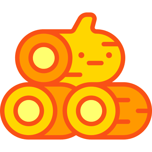 Firewood lumber forest logs icon
