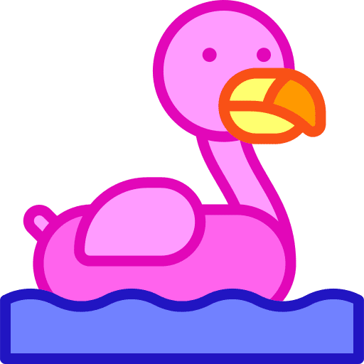 Flamingo relax water holidays icon Flamingo relax water holidays icon
