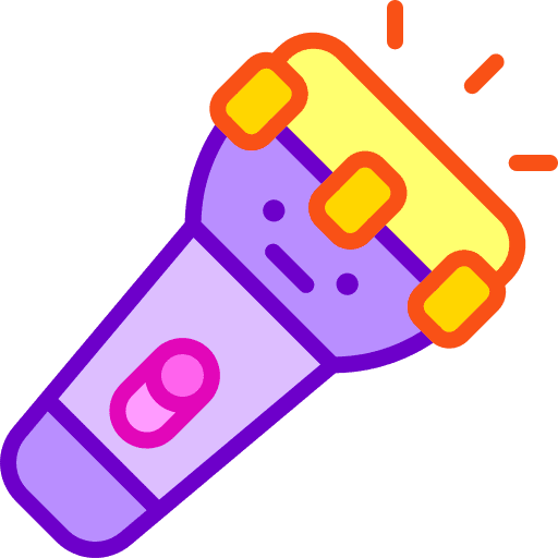 Flashlight holidays illumination construction and tools icon Flashlight holidays illumination construction and tools icon