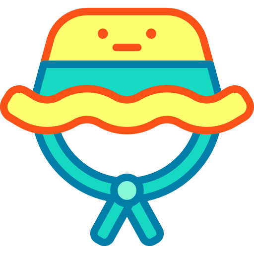 Sun hat summer holiday beach icon Sun hat summer holiday beach icon