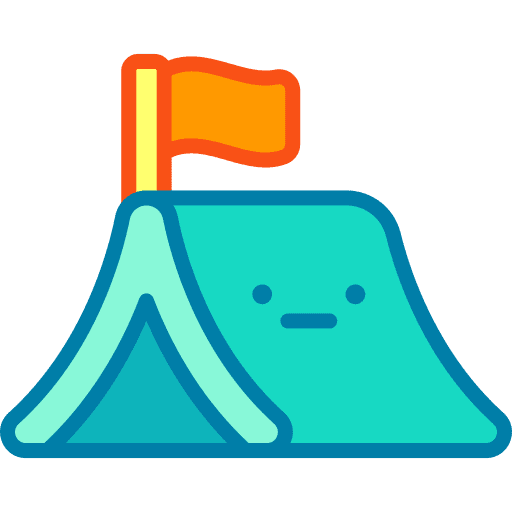 Tent camping holidays vacation icon Tent camping holidays vacation icon