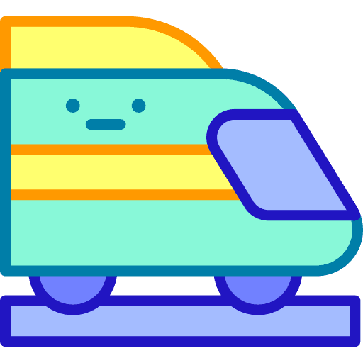 Bullet train railway travel subway icon Bullet train railway travel subway icon